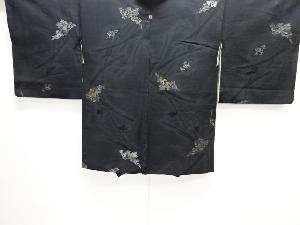 大正ロマン　抽象模様織り出し一つ紋羽織